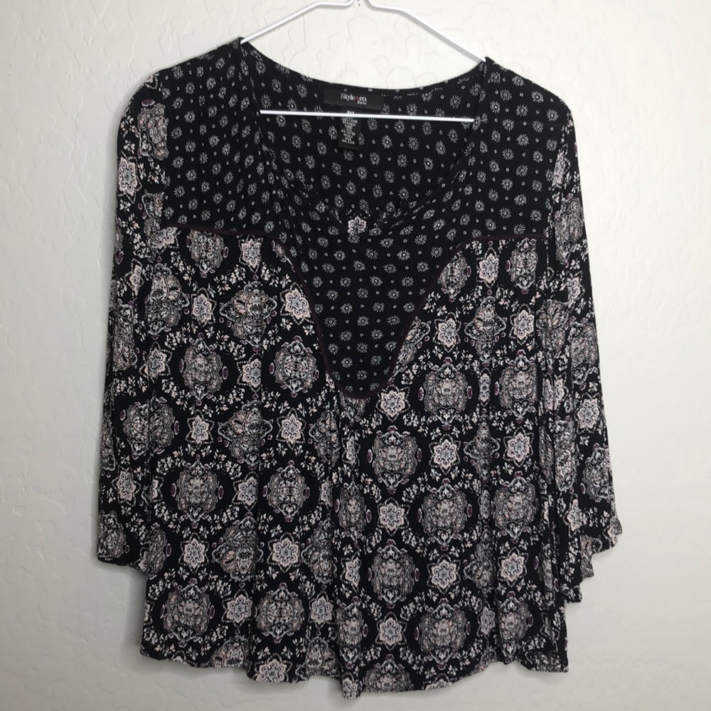 Style Co. Boho Chic Top Size PM